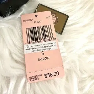 Juicy Couture | Accessories | Nwt S Black Leather Vintage 